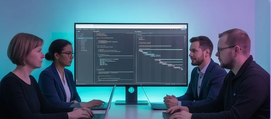 Illustration zur Zusammenarbeit in der IT-Betreuung